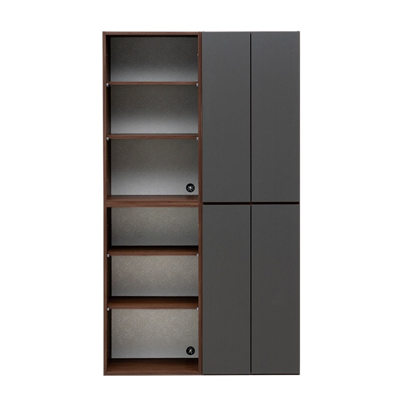 ユニットシェルフセット タプリ 60OP x2 + 60扉 BR/DGY x2【大型商品