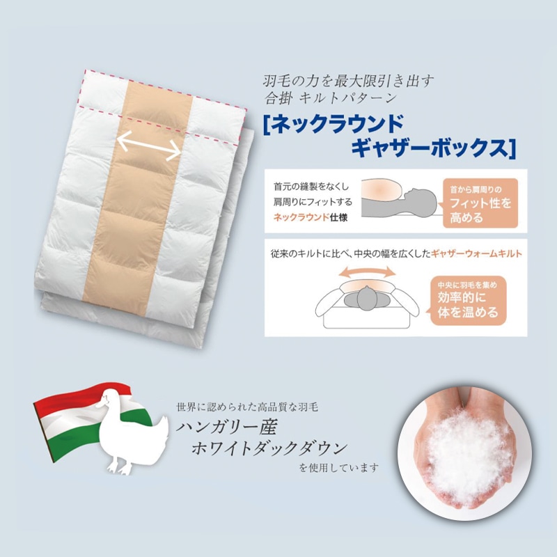 羽毛布団 ASミステル レギュラー フランスベッド ※納期2週間～の通販