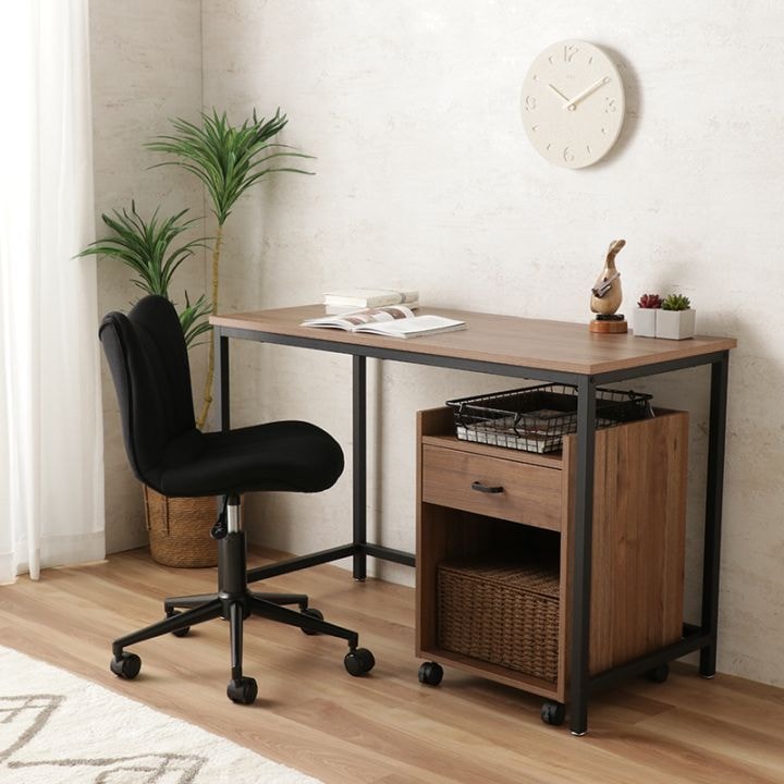 デスク3点セット IF ボルトEZ（机・棚・ワゴン） SW/BK【if Home