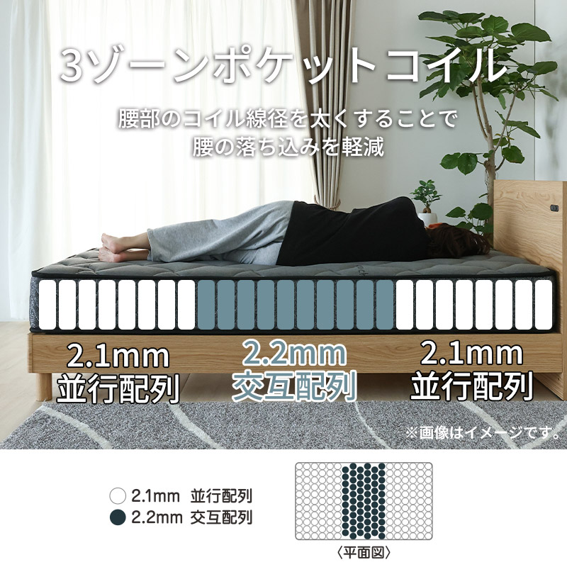 マットレス リーフ leaf【大型商品配送】※5サイズ有の通販｜東京