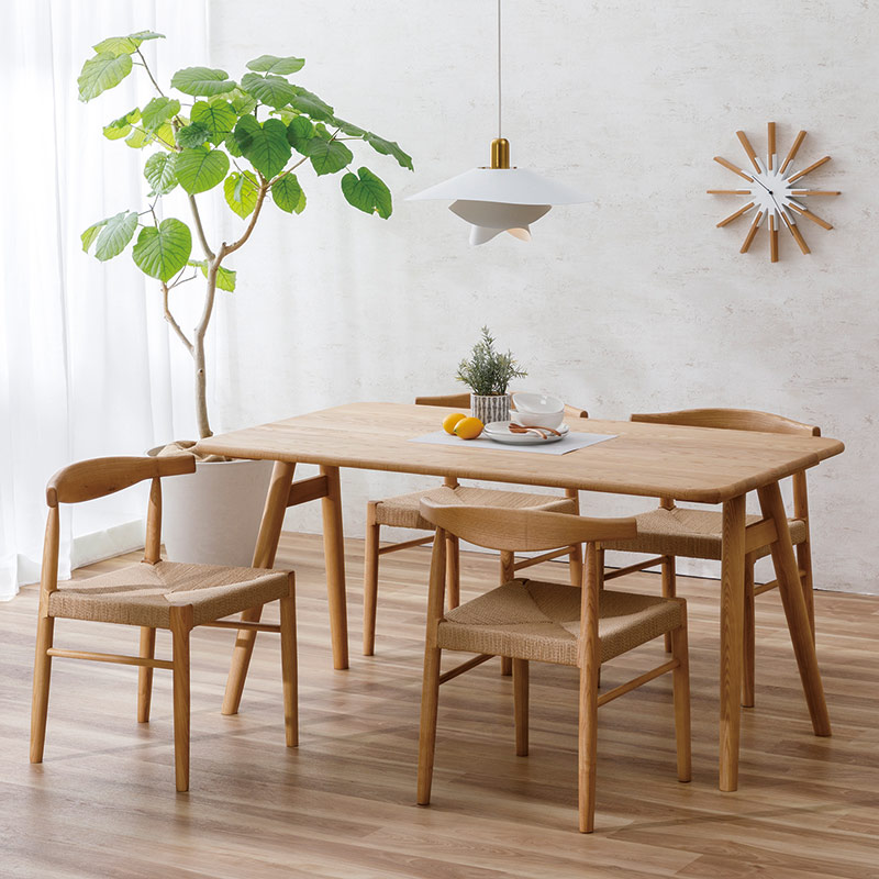 ダイニング5点セット ライフコッド2 テーブル 150DT NA + チェア DC PC