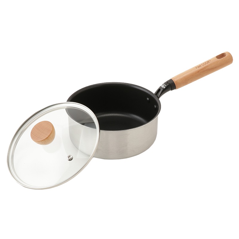 IH対応　cookbest 片手鍋　小フライパン 未使用新品 20cm 片手鍋 ファストクックプラス片手鍋18cm 【ガス・IH対応】の通販｜東京