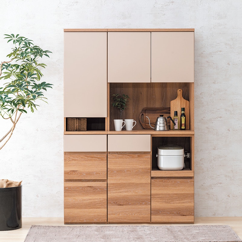 ダイニングボードセット ロティ 80OP LBR/NA+ロティ 40CBL LBR/NA