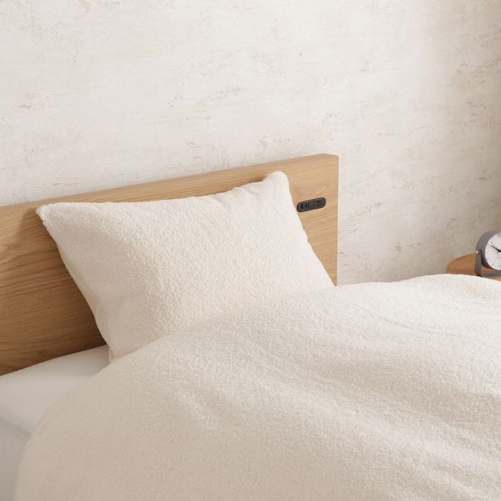 ピローケース IF パールファー WH ※2サイズ有 【if Home】 の通販