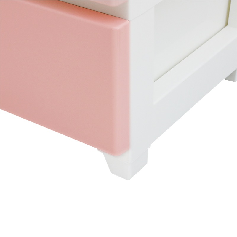 カラースタイルチェスト　ワイド5段　ホワイト　プラチェスト カラースタイルチェスト ワイド5段 ホワイトベージュ ジェイイージェイ