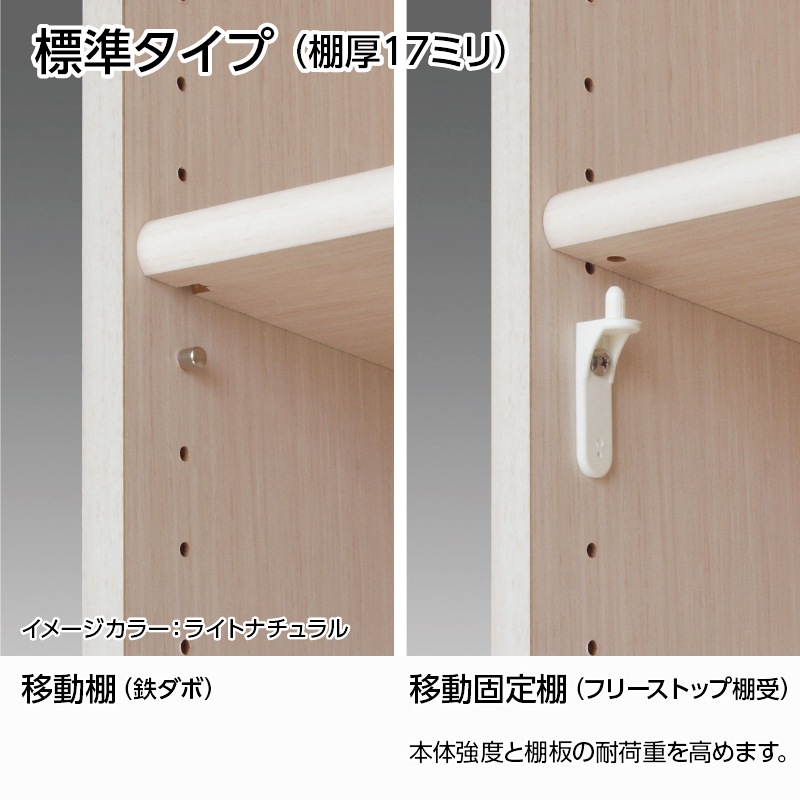 お客様組立商品】オーダーラック扉付き奥行19cmスリムタイプ〔標準棚板