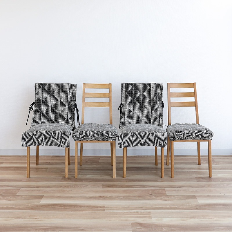 座面カバー モノクロ BK ifHOME ※カバーのみの通販｜東京インテリア