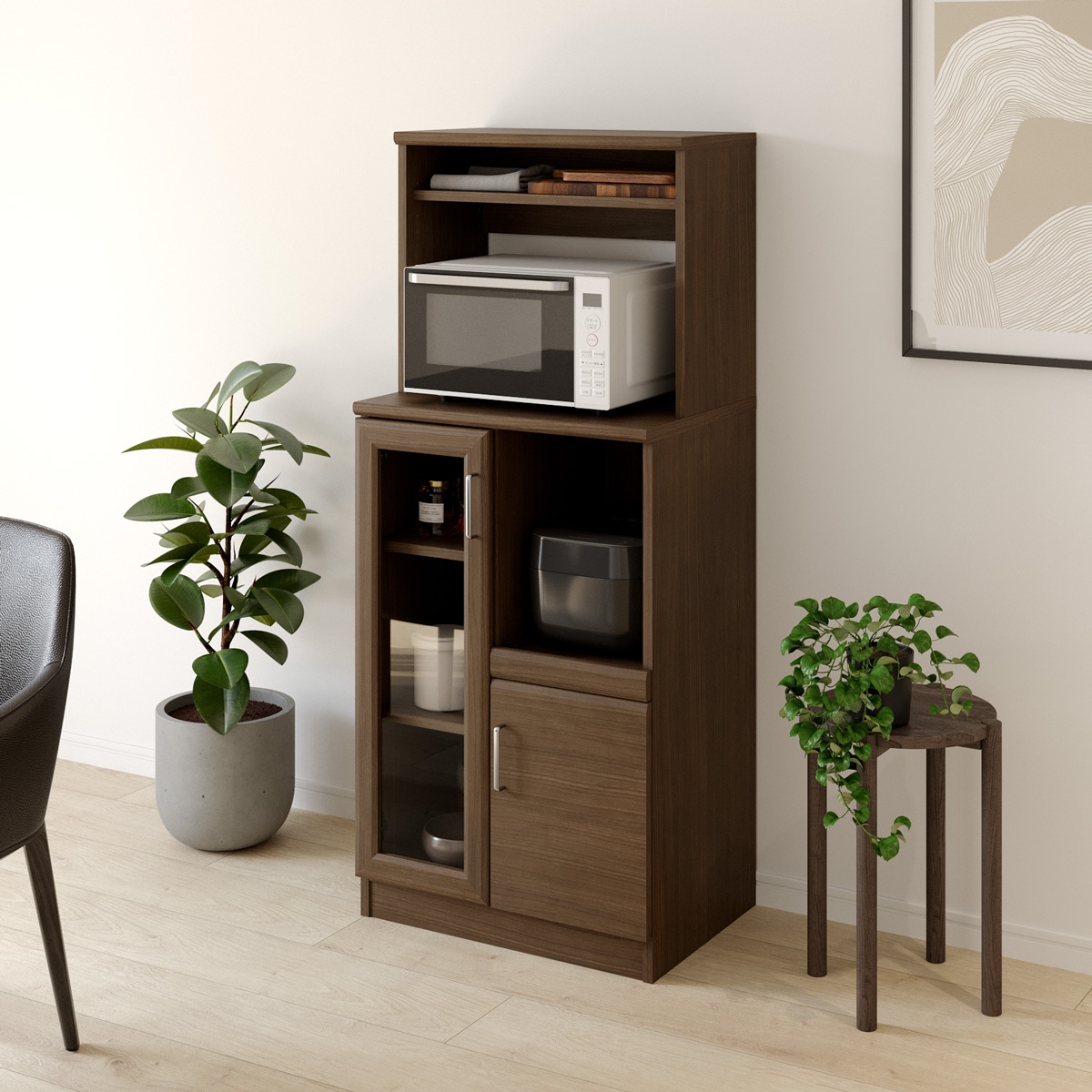 家電収納キャビネット ベアルモ BRM-1460SL 白井産業【お客様組立商品