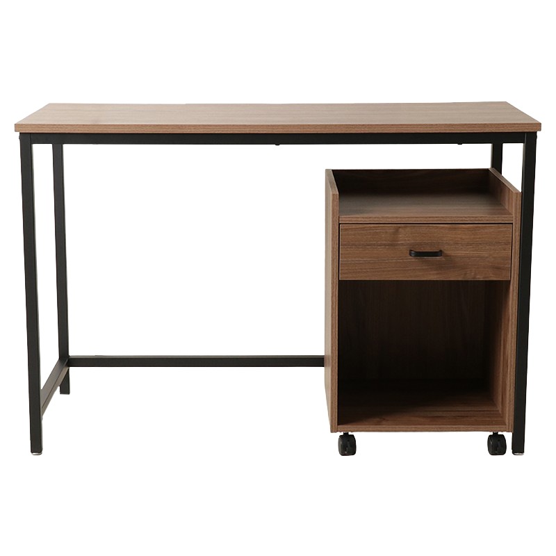 デスク2点セット IF カンテラ（机・ワゴン）WAL/BK【if Home】【お客様