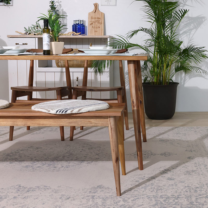 スティッチ 逆テーブル ダイニングテーブル サンディエゴ 135DT VT-NA【大型商品配送】◇の