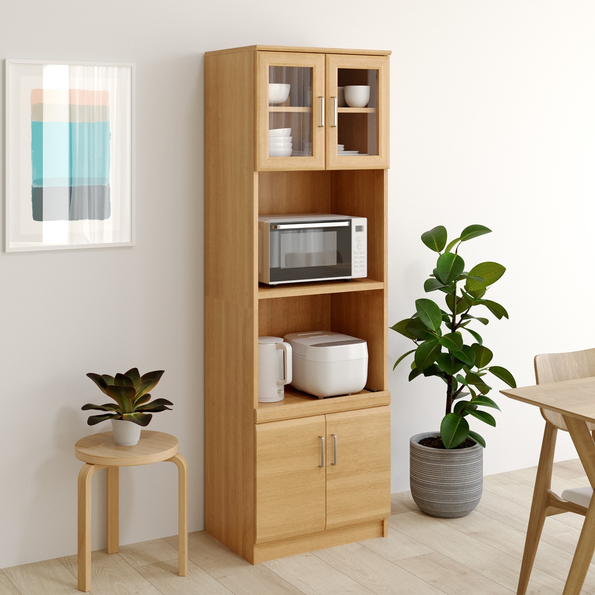 ☆キッチン収納 白井産業 ベアルモ BRM-1855SL WH-00 家電収納キャビネット ベアルモ BRM-1855SL 白井産業 【お客様組立商品