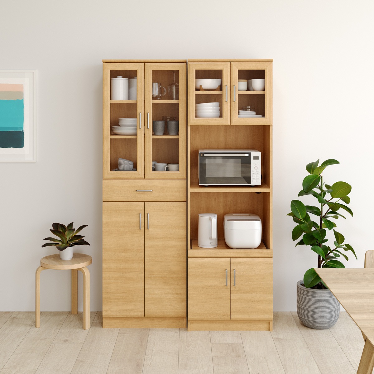 家電収納キャビネット ベアルモ BRM-1855SL 白井産業 【お客様組立商品