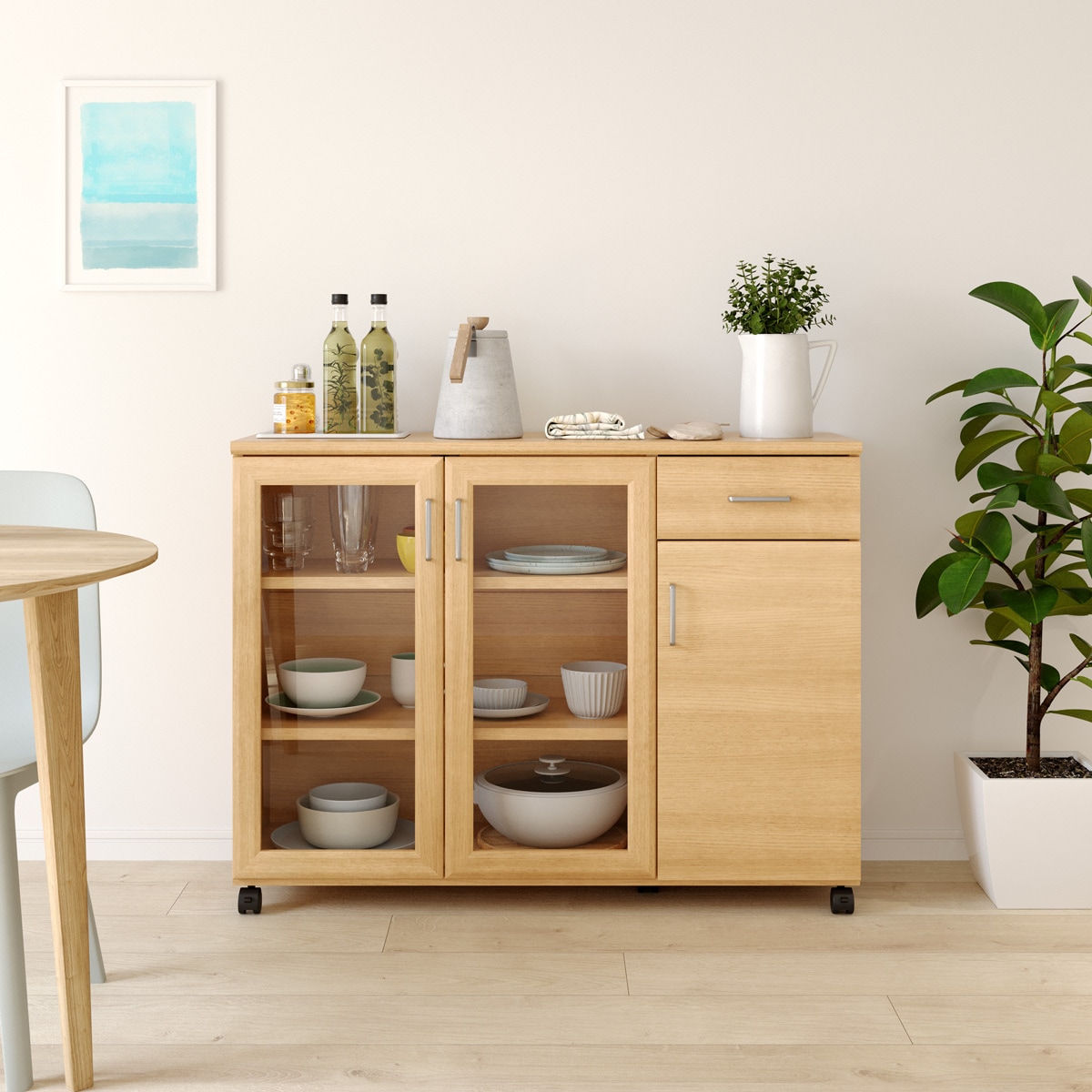 【新品・送料無料】【一部組み立て】コモ　コンソール　(ブラウン)(ホワイト) コモ コンソール | 株式会社クロシオ｜クロシオインターナショナル