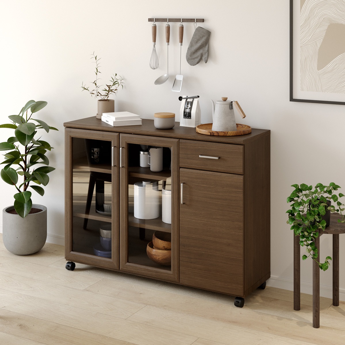 新品・送料無料】コモ コンソール (ブラウン)(ホワイト) クロシオ コモ