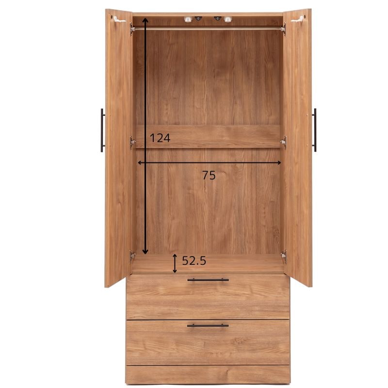 専用出品 ウィッカー家具2個セット ワードロープ TWOFACE80ハンガー引出2 NA【大型商品配送】の通販｜東京