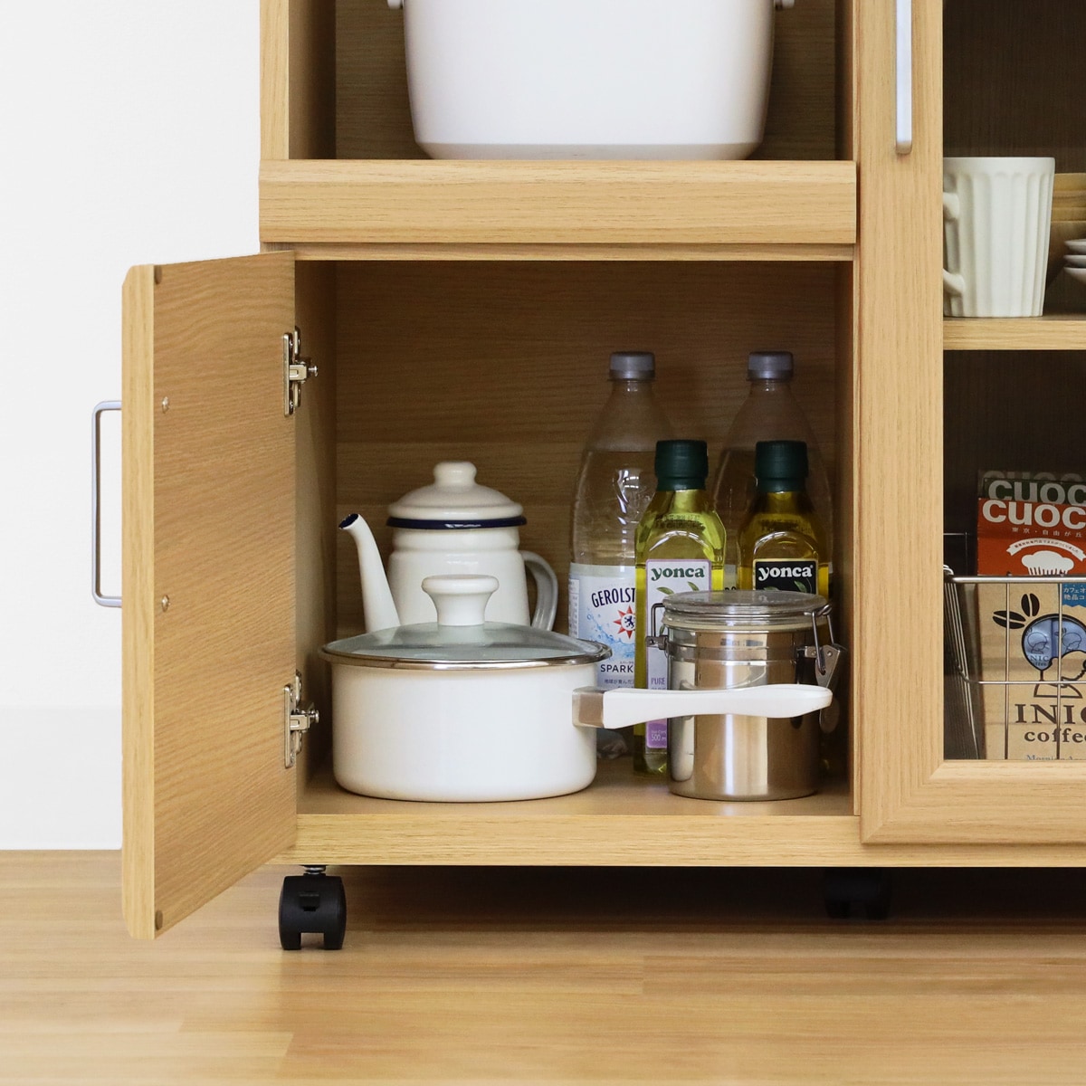 家電収納キャビネット ベアルモ BRM-8575SL 白井産業【お客様組立商品