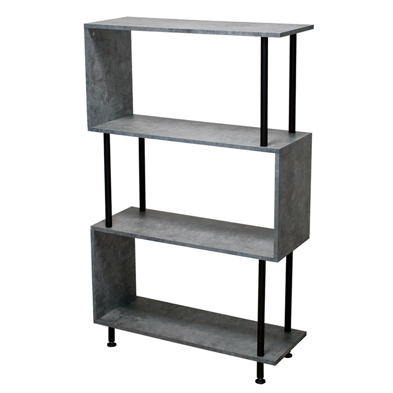 シェルフ コンクリート調シェルフ IF-CS3 3段 / IF-CS4 4段 CT/BK
