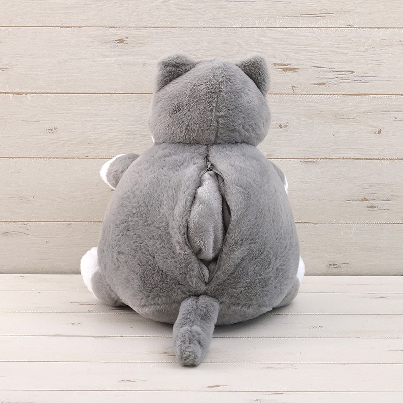 Big Into Furry グレー ぬいぐるみ 本体 ぬいぐるみとケット CAT BLANKET GYの通販｜東京インテリア公式通販