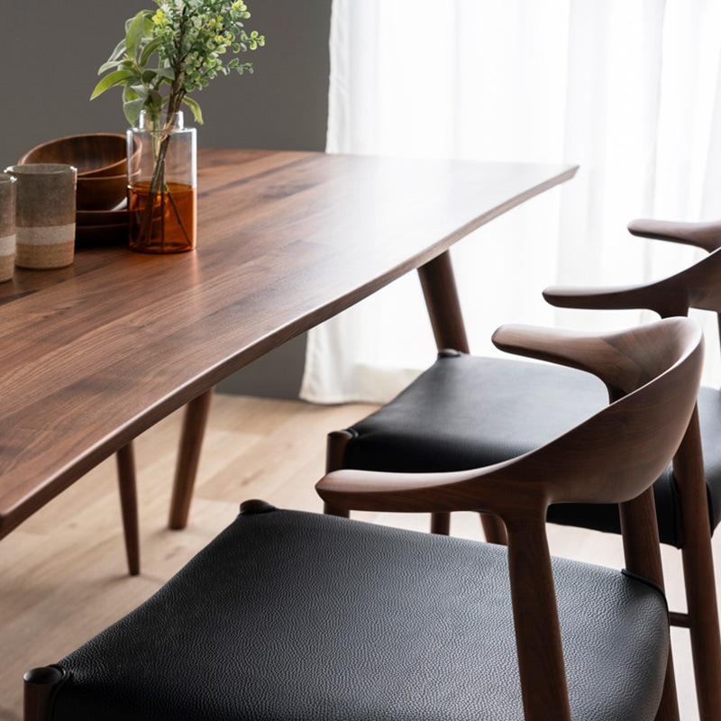 美品　ダイニングアームチェアー ダイニング5点セット（if NEST）天板 FENIX2 180TOP+脚 V-SHAPE +セミ