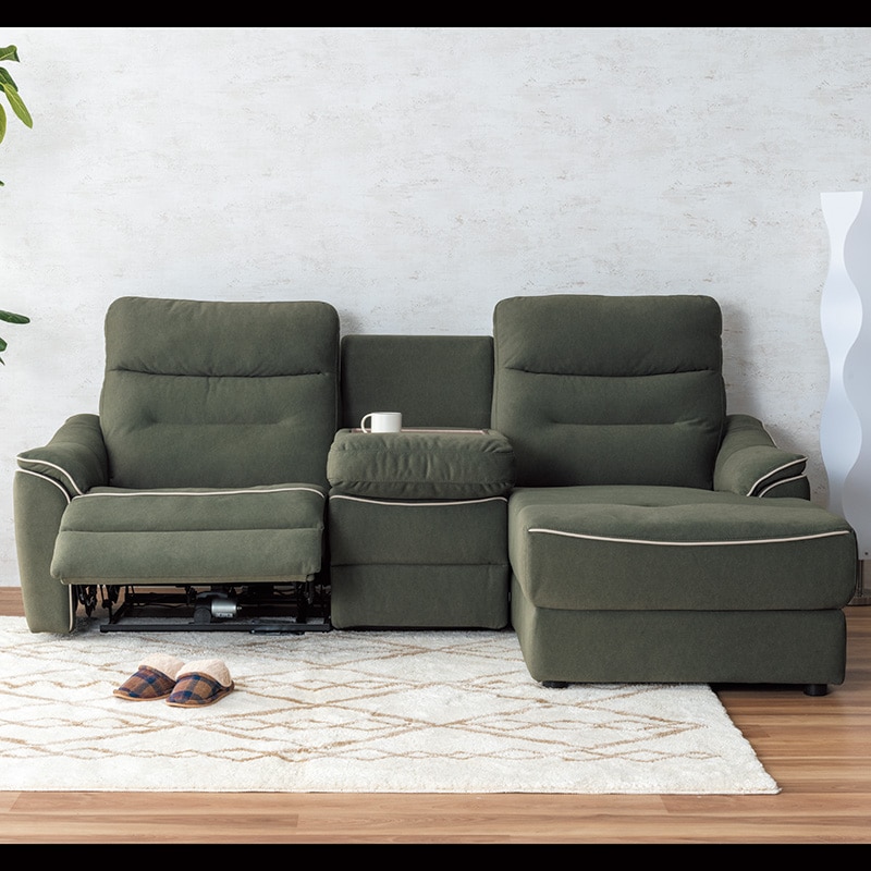 電動カウチソファL ポアーレⅡ 1815A 1.5PLEM＋ALT＋CSAR CASTEL39DGR