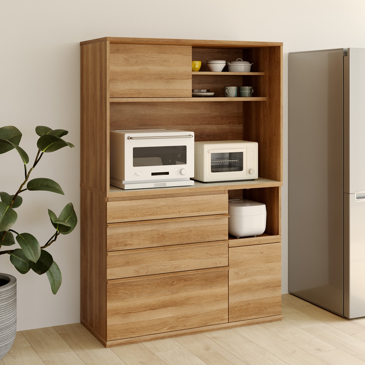 ダイニングボード コモピア CMA-1812SLANA 白井産業 【お客様組立商品