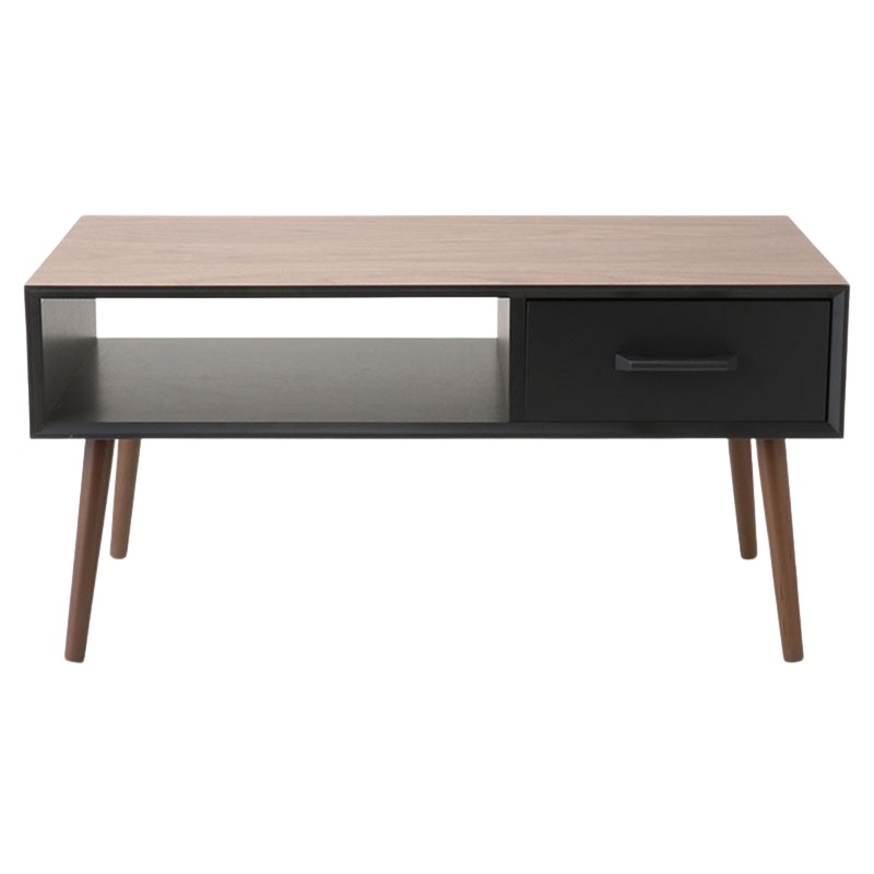 引き出し付テーブル MT-6355BR 【お客様組立商品】の通販｜東京