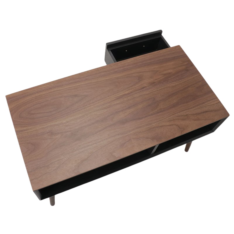 引き出し付テーブル MT-6355BR 【お客様組立商品】の通販｜東京