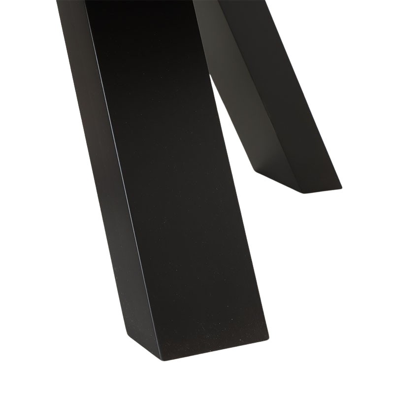 リビングテーブル イクサ 天板90LTサークルRN + LT脚ハの字BK【大型 リビングテーブル イクサ 天板90LTサークルRN + LT脚ハの字BK【大型
