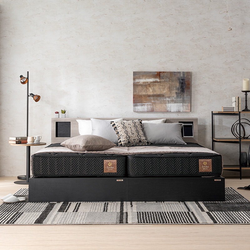 ツインベッドセット スタージ左+右＋マットレス レスカ レギュラー