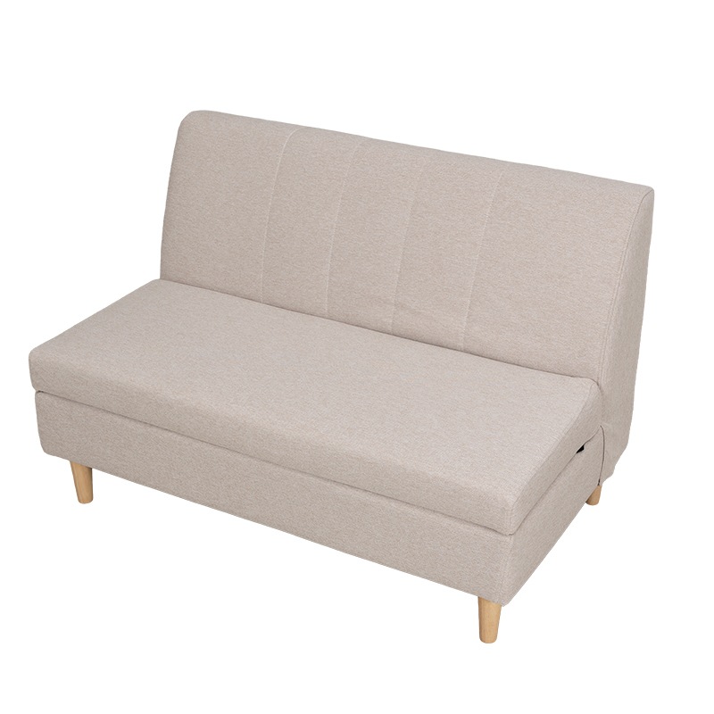 2Pソファ LD-カドル 木脚 2Pカバー IVアイボリー【大型商品配送】※納期