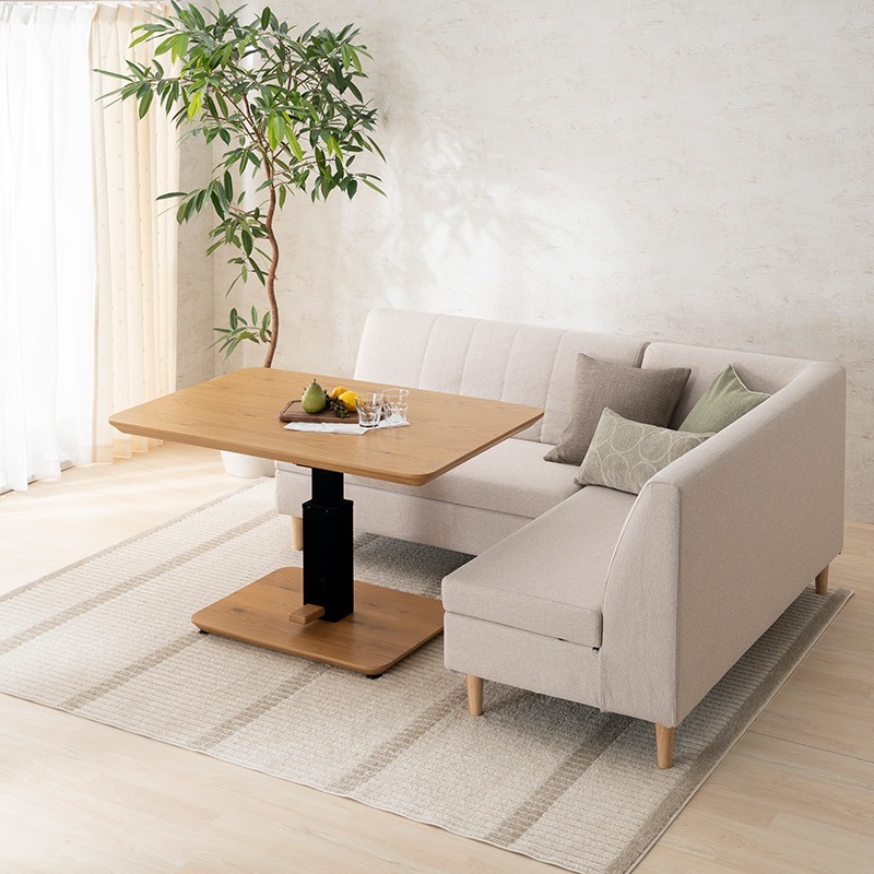 2Pソファ LD-カドル 木脚 2Pカバー IVアイボリー【大型商品配送】※納期