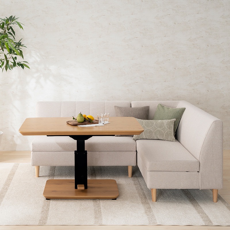 2Pソファ LD-カドル 木脚 2Pカバー IVアイボリー【大型商品配送】※納期