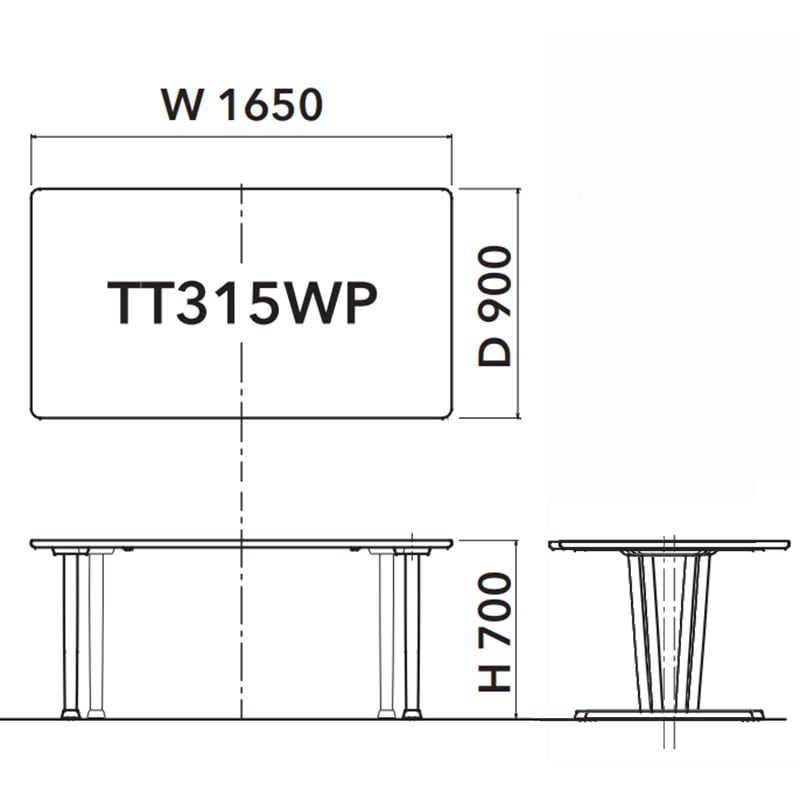 ダイニングテーブル とき葉 TT314/315/316 R WO 飛騨産業 【大型商品