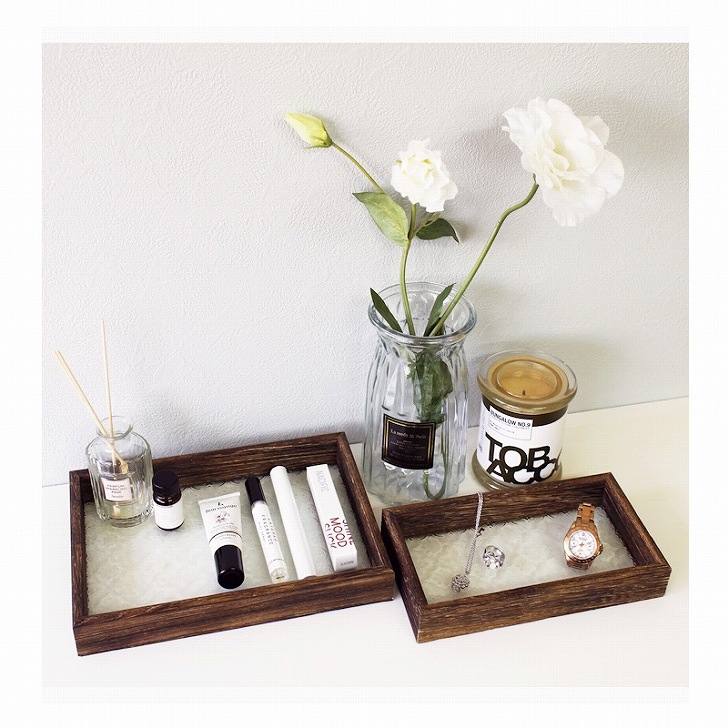 ベゴニア レトロ型板ガラスウッドトレイ の通販｜東京インテリア公式通販