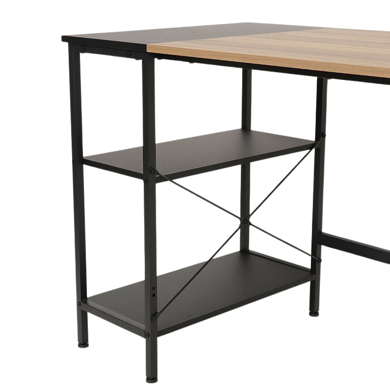 左右が選べるデスク IF シリウス12060 WAL/BK【お客様組立商品】の通販