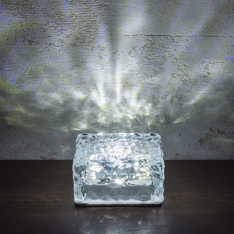 氷のようなブロックランプラージ ブロックランプアイスキューブランプ