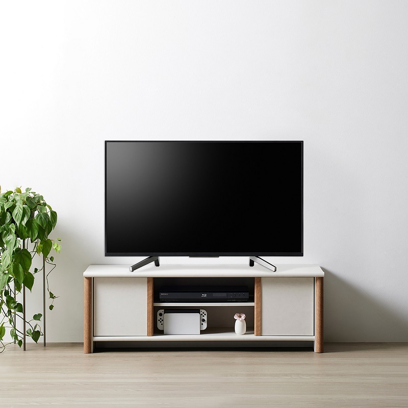 ローボード ノアン-NOC-4012AV-WH【お客様組立商品】の通販｜東京