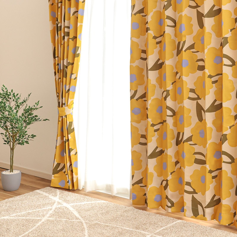 既製カーテン カラダス2 YE ※3サイズ有の通販｜東京インテリア公式通販