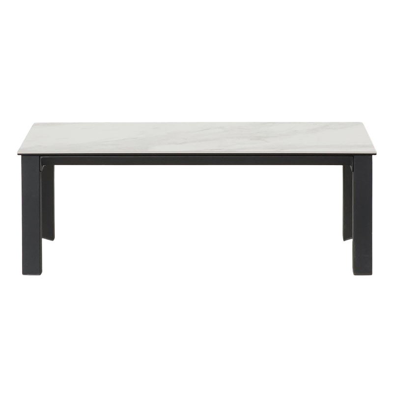 リビングテーブル グラナダ110CT ホワイトクオーツ【大型商品配送便で