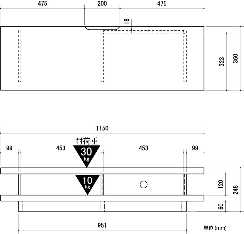 ローボード IF-セラック-CR-3012AV【お客様組立商品】の通販｜東京