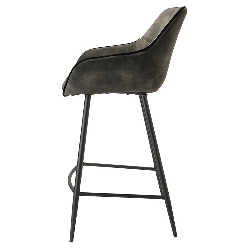 宮城県　TOKYOインテリア　バーチェア バーチェア GLEAM BAR BGY/BK【お客様組立商品】※ファミリーユース向け