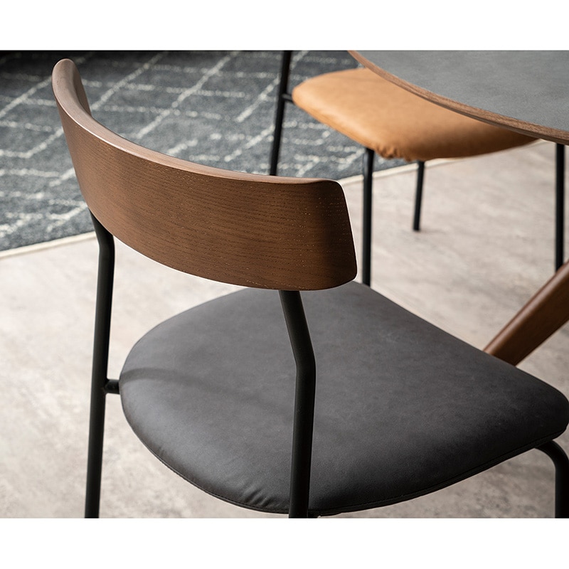 ダイニングチェア Thor DC Steel BR 【大型商品配送】 の通販｜東京