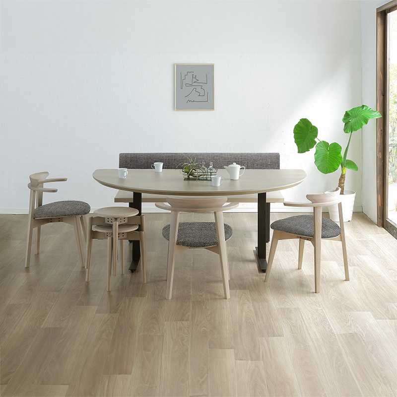 ダイニングテーブル SLOWHOME スローホーム SHT-004 SHT-LEG4 GWH