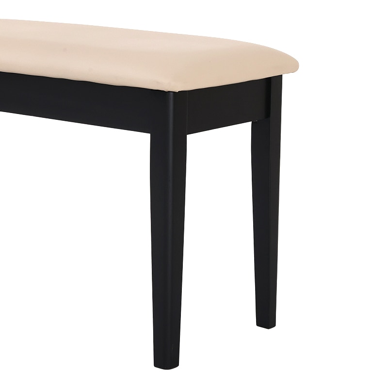 ダイニング4点セット 伸長テーブル CALM4 90EXT BK/M-GY + 回転チェア