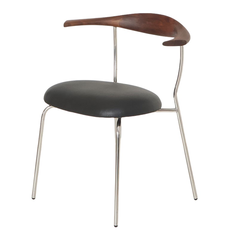 アームチェア Jarvis DC DX MBR/SL(ステンレス) 【大型商品配送】の