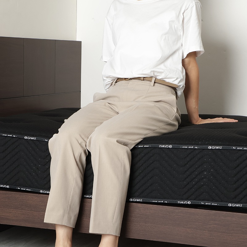 マットレス レスカ 3ゾーン ハード BK【大型商品配送】※6サイズ有の