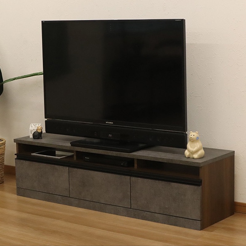 セラミック調TVボード IF Reversi RE-01 150 BRGY【お客様組立商品】の