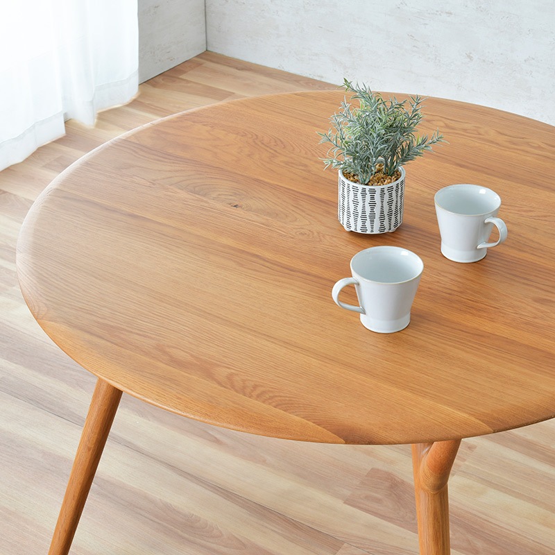 ダイニングテーブル（if NEST）Lilly2 110丸DT レッドオーク【大型商品