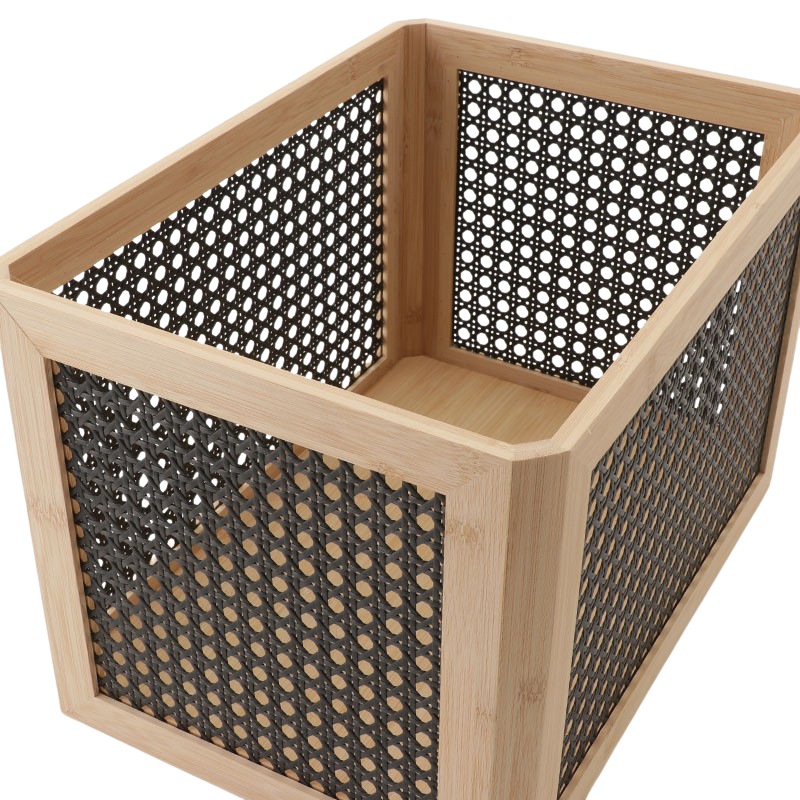 次回入荷未定】バスケット IF 編み込みラタン調 Mの通販｜東京