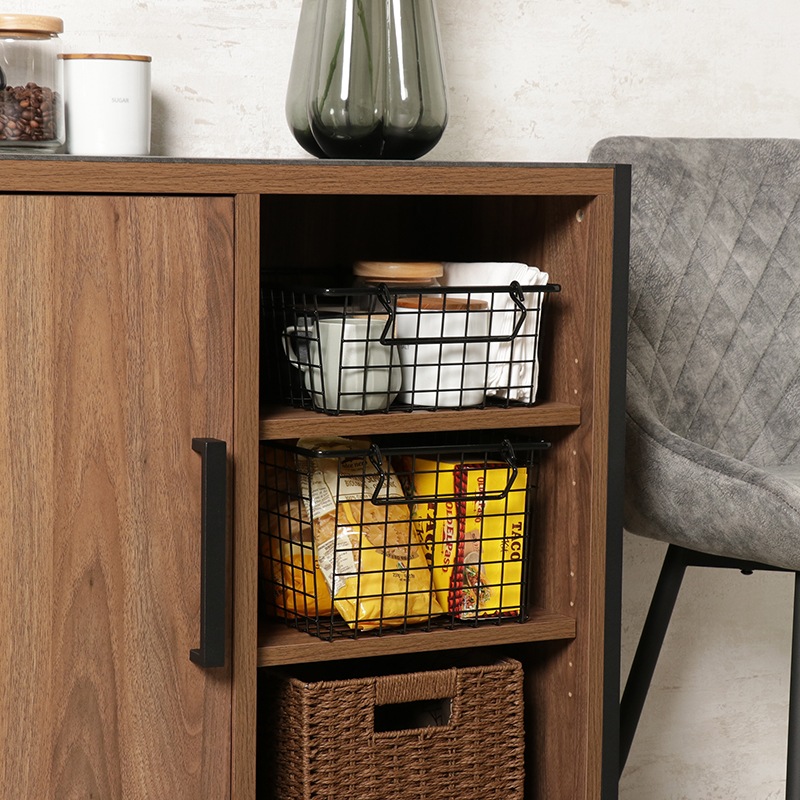 キャビネット IF Theory TH-CB80 BR/GY【お客様組立商品】の通販｜東京